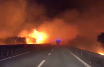 Incendio Siniscola