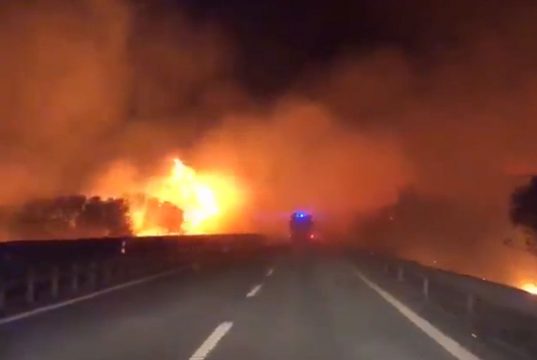 Incendio Siniscola
