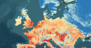 L’ondata di caldo in Europa vista dai satelliti