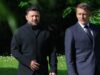 Zelensky a Evian per il G7, accolto da Macron