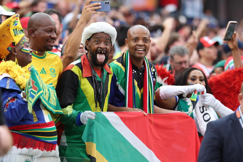 Sudafrica-Canada, l'entusiasmo dei tifosi