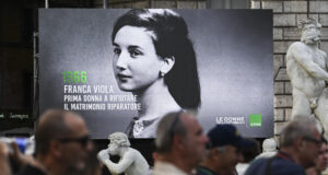 ‘Le donne della Repubblica’, le immagini proiettate in Piazza Navona