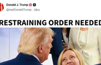 Trump posta meme con Meloni, ‘necessaria ordinanza restrittiva’