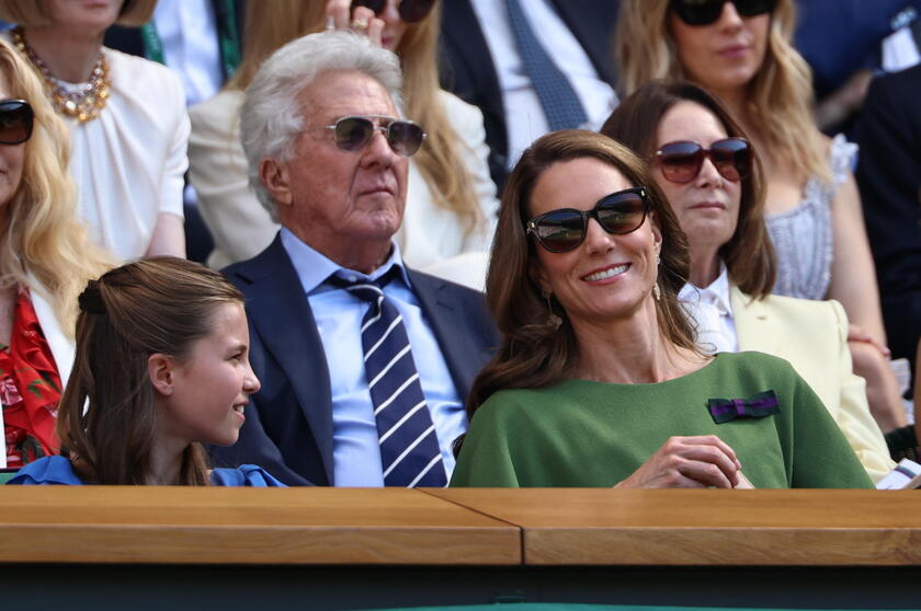La principessa Kate, alle sue spalle Dustin Hoffman