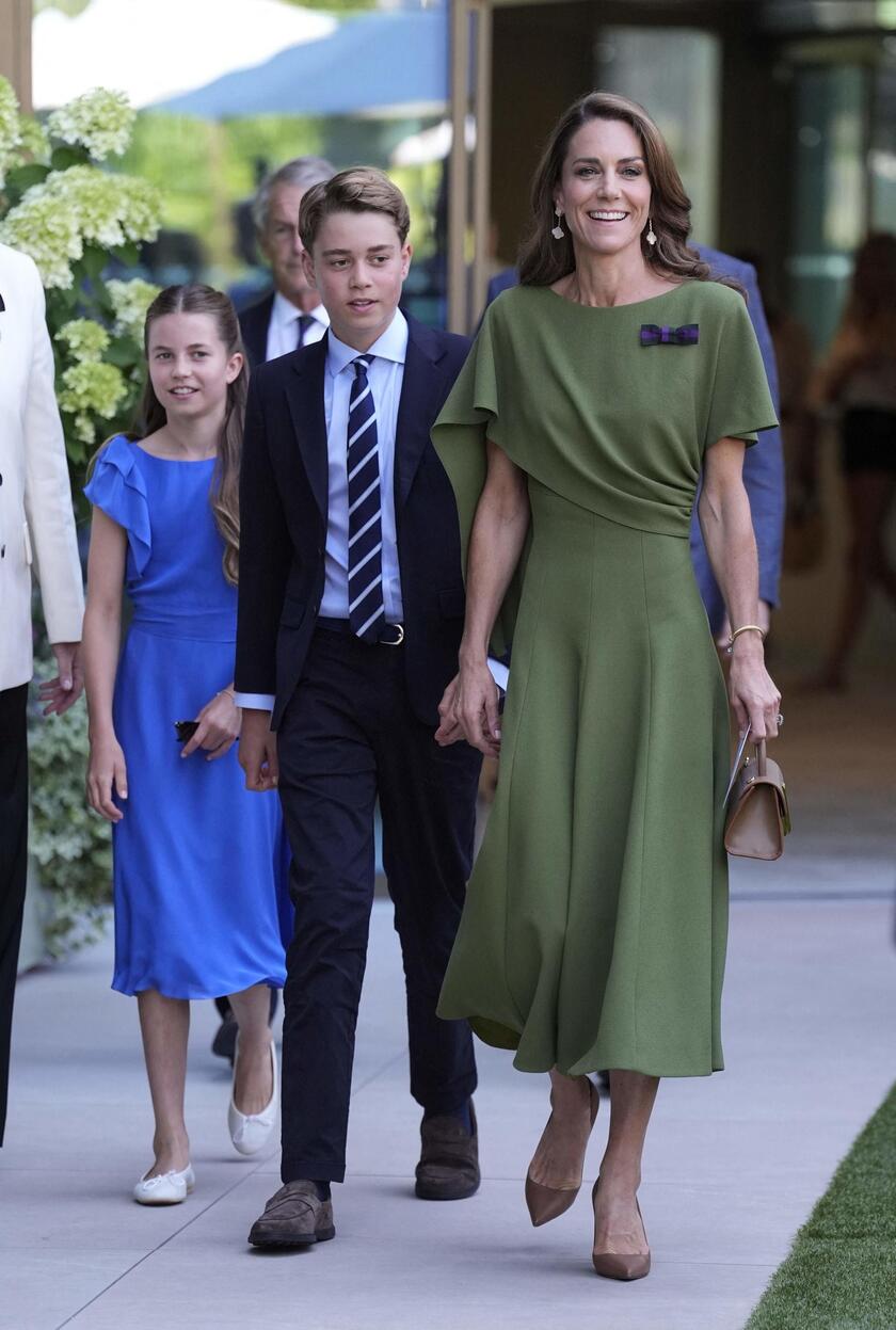 La principessa Kate con i principini George e Charlotte