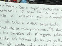 La letterina del piccolo Leo al Papa: ‘Io sbarcato qui da solo 10 anni fa’