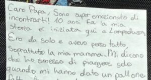 La letterina del piccolo Leo al Papa: ‘Io sbarcato qui da solo 10 anni fa’