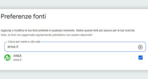 Google lancia le ‘Fonti Preferite’: scegli ANSA.it